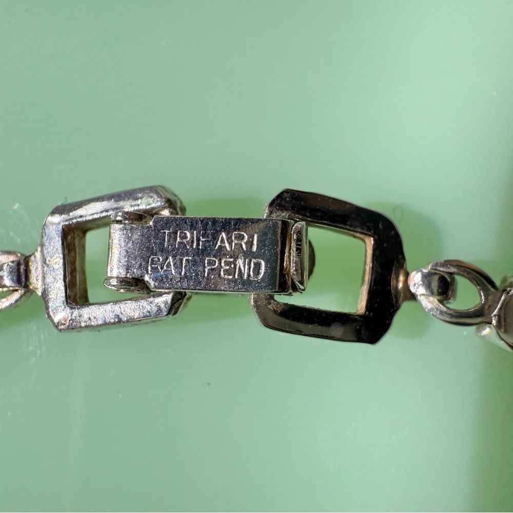 Trifari Necklace with Crystal Drops - GREAT FOR HALLOWEEN!